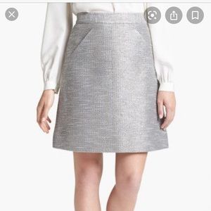 Kate spade Jazz silver tweed skirt